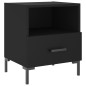 vidaXL Nachttisch Schwarz 40x35x47,5 cm Holzwerkstoff vidaXL Nachttisch Schwarz 40x35x47,5 cm Holzwerkstoff