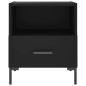 vidaXL Nachttisch Schwarz 40x35x47,5 cm Holzwerkstoff vidaXL Nachttisch Schwarz 40x35x47,5 cm Holzwerkstoff