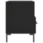 vidaXL Nachttisch Schwarz 40x35x47,5 cm Holzwerkstoff vidaXL Nachttisch Schwarz 40x35x47,5 cm Holzwerkstoff