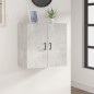 vidaXL Wandschrank Betongrau 60x31x60 cm Holzwerkstoff vidaXL Wandschrank Betongrau 60x31x60 cm Holzwerkstoff