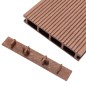 vidaXL Endkappen für Terrassendielen 10 Stk. Braun Kunststoff vidaXL Endkappen für Terrassendielen 10 Stk. Braun Kunststoff