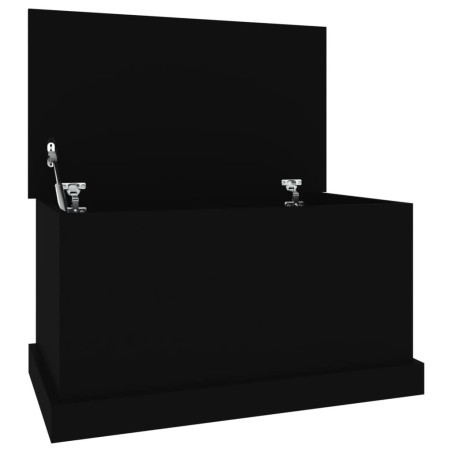 vidaXL Truhe Schwarz 70x40x38 cm Holzwerkstoff