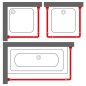 Sealskin Duschvorhangschienen-Set Easy-Roll Matt Aluminium Sealskin Duschvorhangschienen-Set Easy-Roll Matt Aluminium
