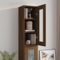 vidaXL Hängeschrank Braun Eichen-Optik 34,5x34x90 cm vidaXL Hängeschrank Braun Eichen-Optik 34,5x34x90 cm