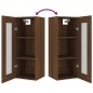 vidaXL Hängeschrank Braun Eichen-Optik 34,5x34x90 cm vidaXL Hängeschrank Braun Eichen-Optik 34,5x34x90 cm
