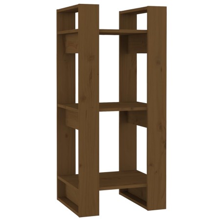 vidaXL Bücherregal/Raumteiler Honigbraun 41x35x91 cm Massivholz