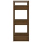 vidaXL Bücherregal/Raumteiler Honigbraun 41x35x91 cm Massivholz vidaXL Bücherregal/Raumteiler Honigbraun 41x35x91 cm Massivholz