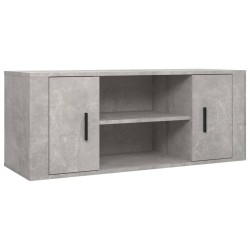 vidaXL TV-Schrank Betongrau 100x35x40 cm Holzwerkstoff