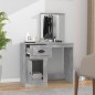 vidaXL Schminktisch mit Spiegel Betongrau 90x50x132,5 cm Holzwerkstoff vidaXL Schminktisch mit Spiegel Betongrau 90x50x132,5 cm Holzwerkstoff
