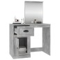 vidaXL Schminktisch mit Spiegel Betongrau 90x50x132,5 cm Holzwerkstoff vidaXL Schminktisch mit Spiegel Betongrau 90x50x132,5 cm Holzwerkstoff