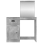 vidaXL Schminktisch mit Spiegel Betongrau 90x50x132,5 cm Holzwerkstoff vidaXL Schminktisch mit Spiegel Betongrau 90x50x132,5 cm Holzwerkstoff