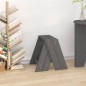 vidaXL Hocker 2 Stk. Grau 40x40x45 cm Massivholz Kiefer vidaXL Hocker 2 Stk. Grau 40x40x45 cm Massivholz Kiefer