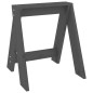 vidaXL Hocker 2 Stk. Grau 40x40x45 cm Massivholz Kiefer vidaXL Hocker 2 Stk. Grau 40x40x45 cm Massivholz Kiefer