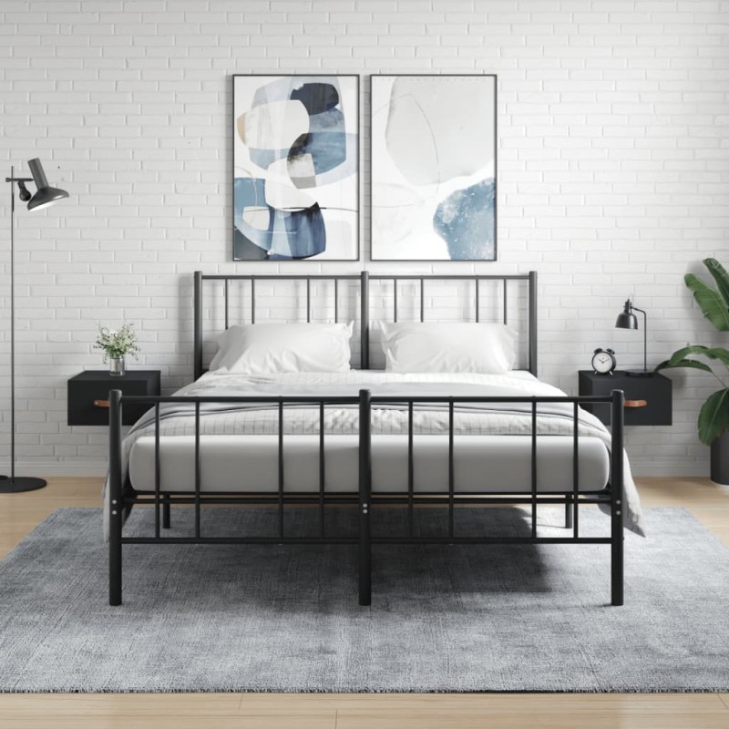 vidaXL Wand-Nachttische 2 Stk. Schwarz 35x35x20 cm vidaXL Wand-Nachttische 2 Stk. Schwarz 35x35x20 cm
