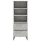 vidaXL Highboard Betongrau 40x36x110 cm Holzwerkstoff vidaXL Highboard Betongrau 40x36x110 cm Holzwerkstoff