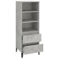 vidaXL Highboard Betongrau 40x36x110 cm Holzwerkstoff vidaXL Highboard Betongrau 40x36x110 cm Holzwerkstoff