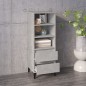 vidaXL Highboard Betongrau 40x36x110 cm Holzwerkstoff vidaXL Highboard Betongrau 40x36x110 cm Holzwerkstoff