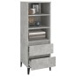 vidaXL Highboard Betongrau 40x36x110 cm Holzwerkstoff vidaXL Highboard Betongrau 40x36x110 cm Holzwerkstoff