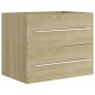 vidaXL Waschbeckenunterschrank Sonoma-Eiche 60x38,5x48cm Holzwerkstoff vidaXL Waschbeckenunterschrank Sonoma-Eiche 60x38,5x48cm Holzwerkstoff