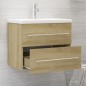 vidaXL Waschbeckenunterschrank Sonoma-Eiche 60x38,5x48cm Holzwerkstoff vidaXL Waschbeckenunterschrank Sonoma-Eiche 60x38,5x48cm Holzwerkstoff