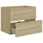 vidaXL Waschbeckenunterschrank Sonoma-Eiche 60x38,5x48cm Holzwerkstoff vidaXL Waschbeckenunterschrank Sonoma-Eiche 60x38,5x48cm Holzwerkstoff