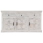 vidaXL Sideboard Weiß 140x40x74 cm Massivholz Mango vidaXL Sideboard Weiß 140x40x74 cm Massivholz Mango