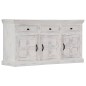 vidaXL Sideboard Weiß 140x40x74 cm Massivholz Mango vidaXL Sideboard Weiß 140x40x74 cm Massivholz Mango