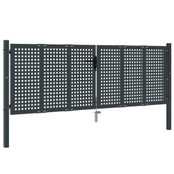 Gartentor Anthrazit 300x150 cm Stahl
