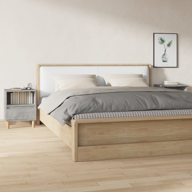 vidaXL Nachttische 2 Stk. Betongrau 40x35x50 cm vidaXL Nachttische 2 Stk. Betongrau 40x35x50 cm