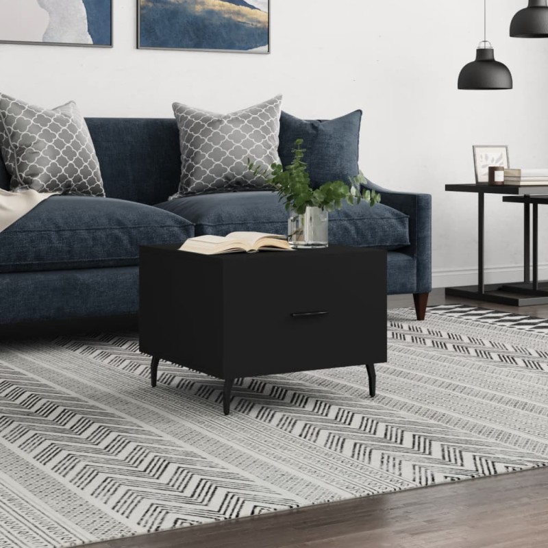 vidaXL Couchtisch Schwarz 50x50x40 cm Holzwerkstoff vidaXL Couchtisch Schwarz 50x50x40 cm Holzwerkstoff