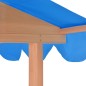 vidaXL Kinderspielhaus mit Sandkasten Tannenholz Blau UV50 vidaXL Kinderspielhaus mit Sandkasten Tannenholz Blau UV50