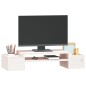 vidaXL Monitorständer Weiß 70x27,5x15 cm Massivholz Kiefer vidaXL Monitorständer Weiß 70x27,5x15 cm Massivholz Kiefer
