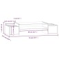 vidaXL Monitorständer Weiß 70x27,5x15 cm Massivholz Kiefer vidaXL Monitorständer Weiß 70x27,5x15 cm Massivholz Kiefer