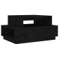 vidaXL Couchtisch Schwarz 80x55x40,5 cm Massivholz Kiefer vidaXL Couchtisch Schwarz 80x55x40,5 cm Massivholz Kiefer
