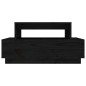 vidaXL Couchtisch Schwarz 80x55x40,5 cm Massivholz Kiefer vidaXL Couchtisch Schwarz 80x55x40,5 cm Massivholz Kiefer
