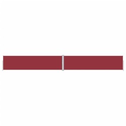 vidaXL Seitenmarkise Ausziehbar Rot 160x1200 cm