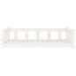 vidaXL Hundebett Weiß 105,5x75,5x28 cm Massivholz Kiefer vidaXL Hundebett Weiß 105,5x75,5x28 cm Massivholz Kiefer