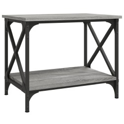 vidaXL Beistelltisch Grau Sonoma 55x38x45 cm Holzwerkstoff