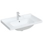 vidaXL Waschbecken Weiß 81x48x23 cm Rechteckig Keramik vidaXL Waschbecken Weiß 81x48x23 cm Rechteckig Keramik