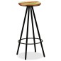 vidaXL Barhocker 4 Stk. Massives Altholz vidaXL Barhocker 4 Stk. Massives Altholz