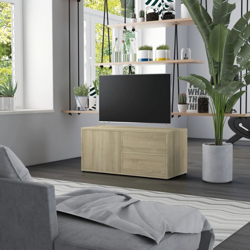 vidaXL TV-Schrank Sonoma-Eiche 80x34x36 cm Holzwerkstoff vidaXL TV-Schrank Sonoma-Eiche 80x34x36 cm Holzwerkstoff