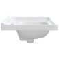 vidaXL Waschbecken Weiß 81x48x23 cm Rechteckig Keramik vidaXL Waschbecken Weiß 81x48x23 cm Rechteckig Keramik