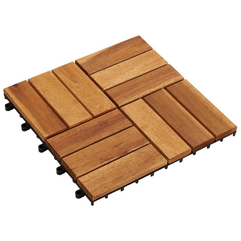 10 x Fliese aus Akazienholz 30 x 30 cm 10 x Fliese aus Akazienholz 30 x 30 cm