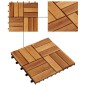 10 x Fliese aus Akazienholz 30 x 30 cm 10 x Fliese aus Akazienholz 30 x 30 cm