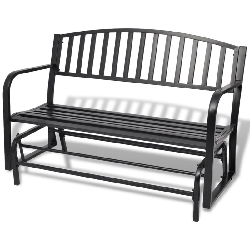vidaXL Hollywoodschaukel Schwarz Stahl vidaXL Hollywoodschaukel Schwarz Stahl