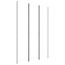 vidaXL 3-tlg. Paravent Weiß 150x220 cm Stoff