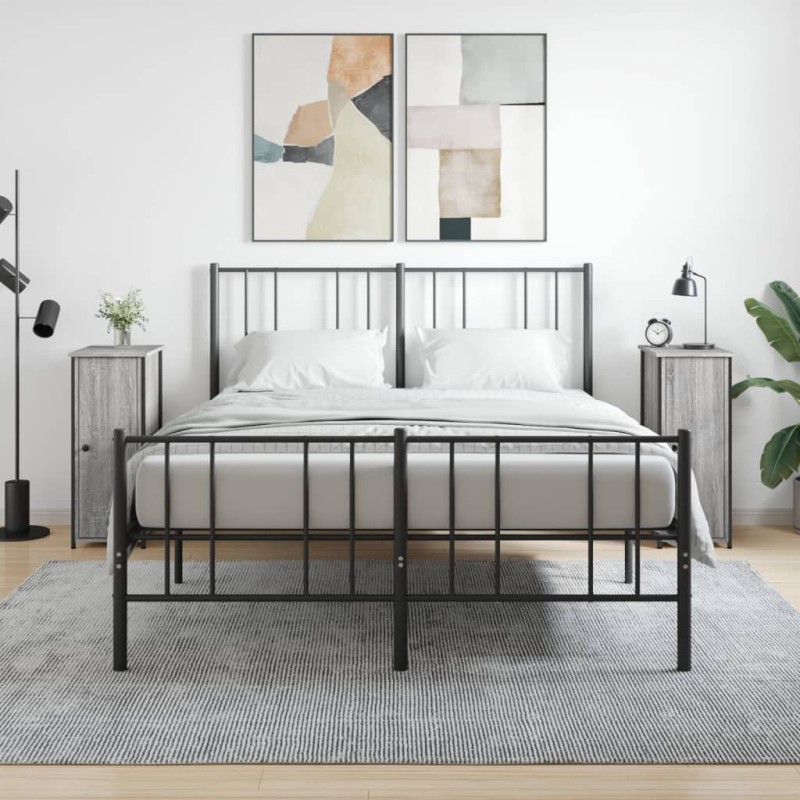 vidaXL Nachttische 2 Stk. Grau Sonoma 32x42x80 cm Holzwerkstoff vidaXL Nachttische 2 Stk. Grau Sonoma 32x42x80 cm Holzwerkstoff