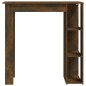 vidaXL Bartisch mit Regal Räuchereiche 102x50x103,5 cm Holzwerkstoff vidaXL Bartisch mit Regal Räuchereiche 102x50x103,5 cm Holzwerkstoff