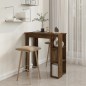 vidaXL Bartisch mit Regal Räuchereiche 102x50x103,5 cm Holzwerkstoff vidaXL Bartisch mit Regal Räuchereiche 102x50x103,5 cm Holzwerkstoff