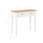 vidaXL Frisiertisch Konsolentisch Weiß 79 x 30 x 74 cm Holz vidaXL Frisiertisch Konsolentisch Weiß 79 x 30 x 74 cm Holz